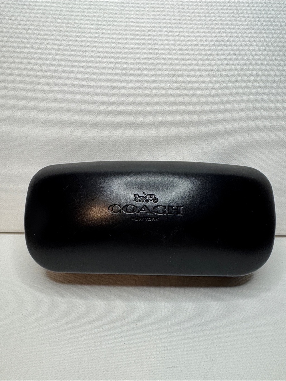 COACH Black Sunglasses Eyeglasses Hard Case Clamshell Logo #1